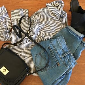 Zara Striped Button Up